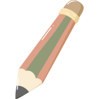 Kawaii pink and green pencil png