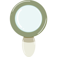 Lovely green magnifying glass png