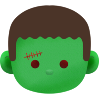 un' zombie viso png