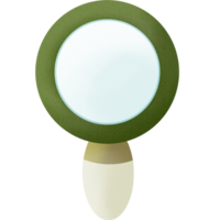 Lovely green magnifying glass png