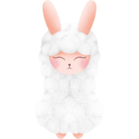 kawaii encantador llama png