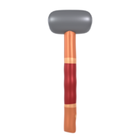 3d Rendering Of Wood Work Hammer png