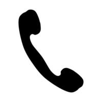 Phone handset icon isolated on white background. Vector illustration