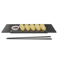 gyoza ClipArt platt design ikon isolerat på transparent bakgrund, 3d framställa mat och dryck begrepp png