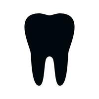 Tooth icon isolated on white background. Vector