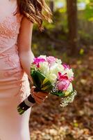 wedding bouquet colorful bridal photo