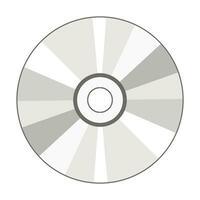 CD Disk icon isolated on white background, Vector illustration
