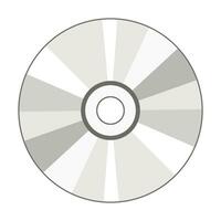 CD Disk icon isolated on white background, Vector illustration