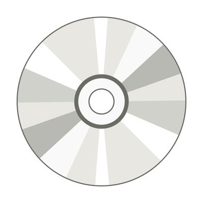 CD Disk icon isolated on white background, Vector illustration