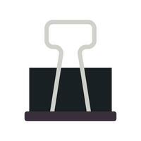 Stationery binder clip icon isolated on white background. Vector illustration