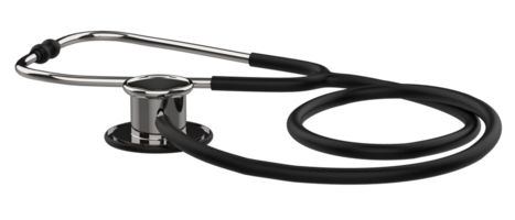 médical stéthoscope isolé sur Contexte. 3d le rendu - illustartion png