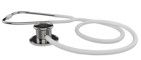 médical stéthoscope isolé sur Contexte. 3d le rendu - illustartion png