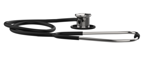 Medical stethoscope isolated on background. 3d rendering - illustartion png