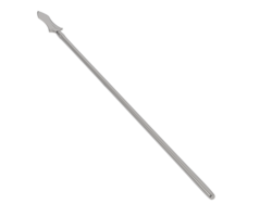 Spear isolated on background. 3d rendering - illustration png