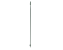 Spear isolated on background. 3d rendering - illustration png