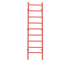 Wall ladder isolated on background. 3d rendering - illustration png