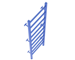 Wall ladder isolated on background. 3d rendering - illustration png