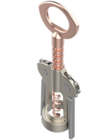 korkskruv isolerat på bakgrund. 3d tolkning - illustration png