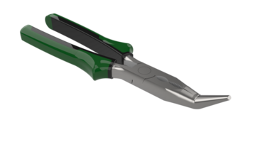 Pliers close-up scene isolated on background.  3d rendering - illustration png