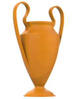 Trophy on background. 3d rendering - illustration png