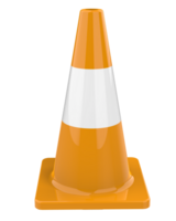 Traffic cone isolated on background. 3d rendering - illustration png