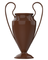 troféu em fundo. 3d Renderização - ilustração png