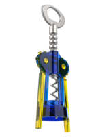 Corkscrew isolated on background. 3d rendering - illustration png