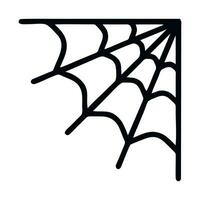 araña web icono línea aislado en blanco antecedentes. vector ilustración