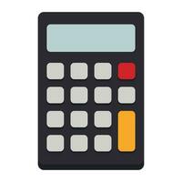 Calculator icon isolated on white background, Vector illustration