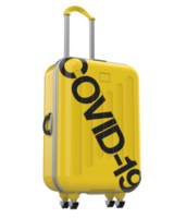 Luggage isolated on background. 3d rendering - illustration png