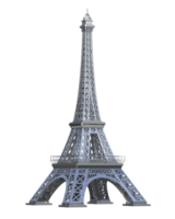 Eiffel tower isolated on background. 3d rendering - illustration png