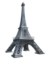 eiffel torre isolado em fundo. 3d Renderização - ilustração png