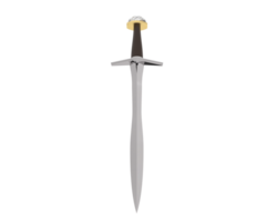 Long sword isolated on background. 3d rendering - illustration png