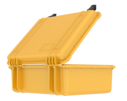 metálico caja aislado en antecedentes. 3d representación - ilustración png