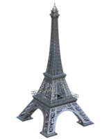 Eiffel tower isolated on background. 3d rendering - illustration png