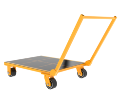 Warehouse cart isolated on background. 3d rendering - illustration png