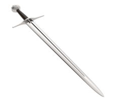 Long sword isolated on background. 3d rendering - illustration png