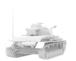 Tank isolated on background. 3d rendering - illustration png