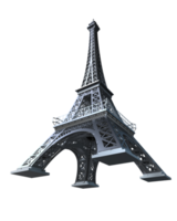 Eiffel tower isolated on background. 3d rendering - illustration png