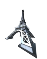 Eiffel tower isolated on background. 3d rendering - illustration png