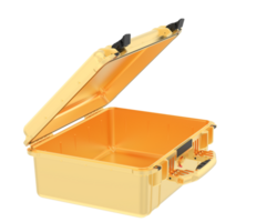 metálico caja aislado en antecedentes. 3d representación - ilustración png