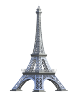 Eiffel tower isolated on background. 3d rendering - illustration png