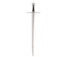 Long sword isolated on background. 3d rendering - illustration png