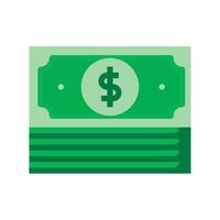 Stack of Money icon isolated on white background. Vector illustration