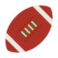 Rugby ball or american football ball. Vector illustration.