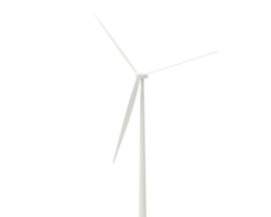 Windmühle isoliert auf Hintergrund. 3d Rendern - - Illustration png