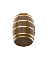 Beer barrel isolated on background. 3d rendering- illustration png