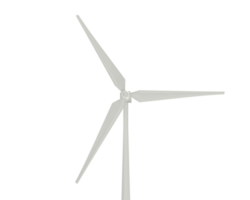 Windmühle isoliert auf Hintergrund. 3d Rendern - - Illustration png