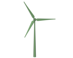 Windmühle isoliert auf Hintergrund. 3d Rendern - - Illustration png