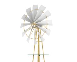 windmolen geïsoleerd Aan achtergrond. 3d renderen - illustratie png